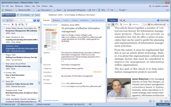 Screenshot Citavi